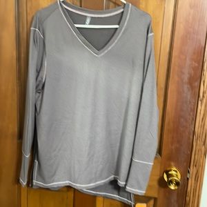 COPY - MTA black/pink v neck dri fit long sleeve shirt. 2x NWT